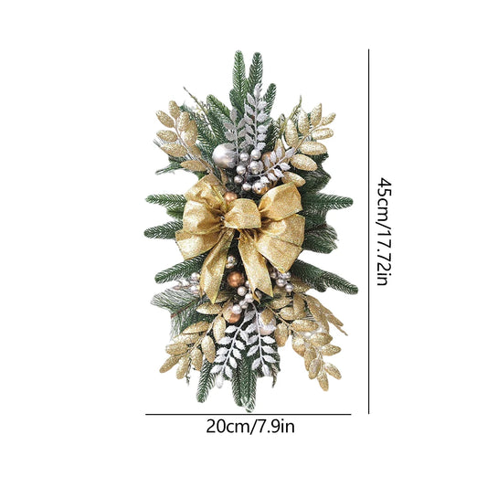 Guangdong Christmas Wreath Centerpiece With Light LED Round Wall Door Decoration