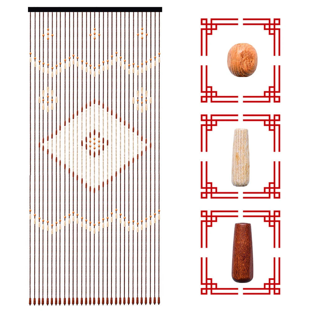 Zhejiang Wooden Bead Door Curtain Fly Screen Living Room