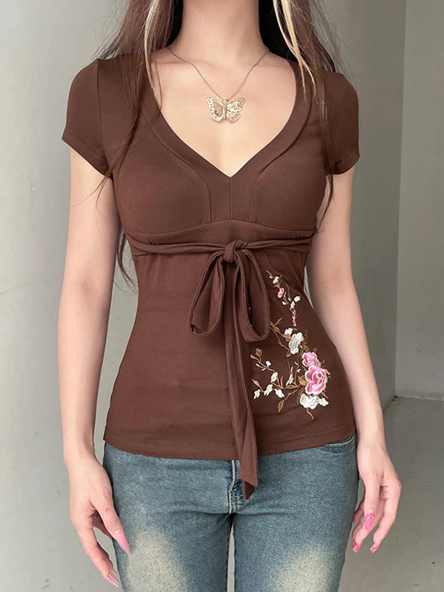 Women s Boho Style Off-Shoulder Ruffle Sleeve Floral Print Blouse Casual Loose Fit Summer Top Beachwear Streetwear