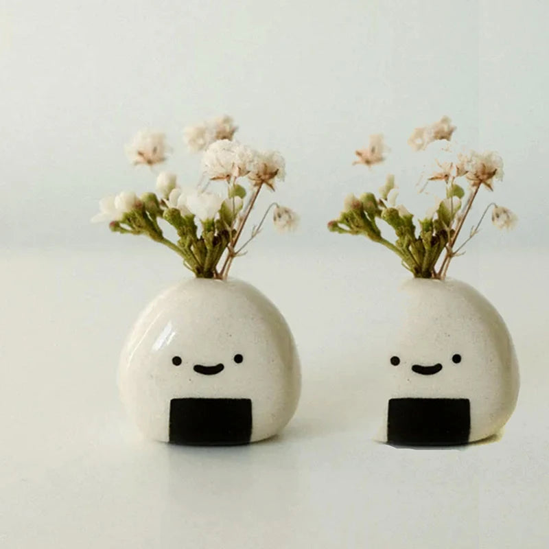 Function Mini Ceramic Bud Vase Set For Dry Flowers
