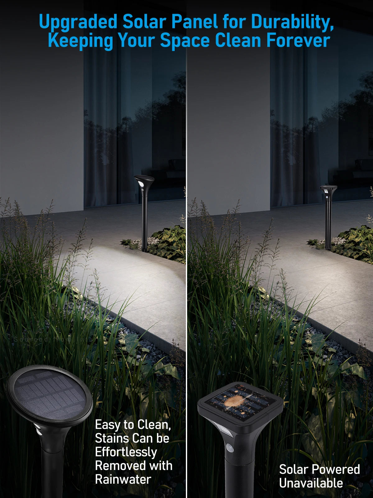 Hign-Concerned Solar Motion Sensor Pathway Lights 6500K