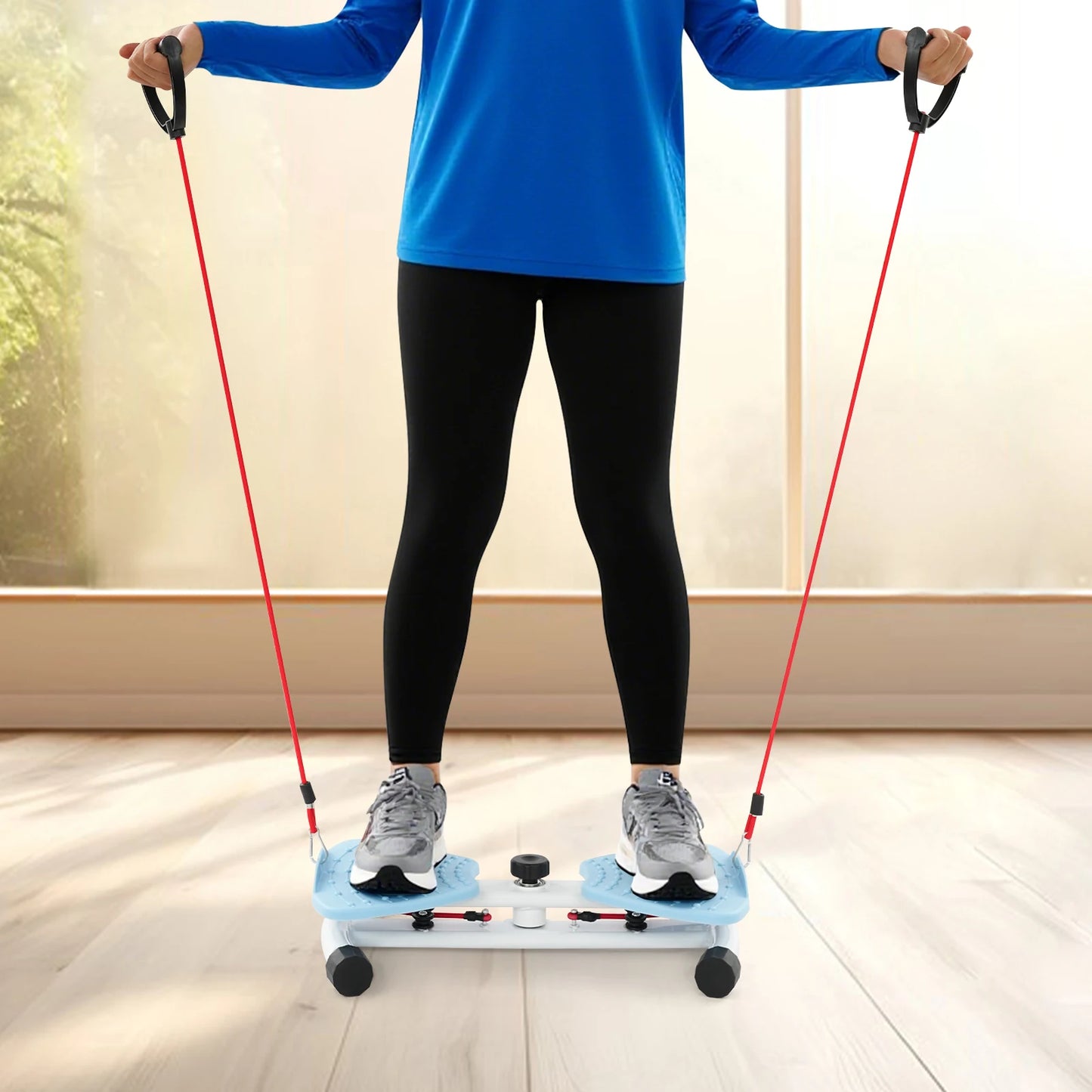 Unisex Waist Twisting Board With Double Grippy Pedals