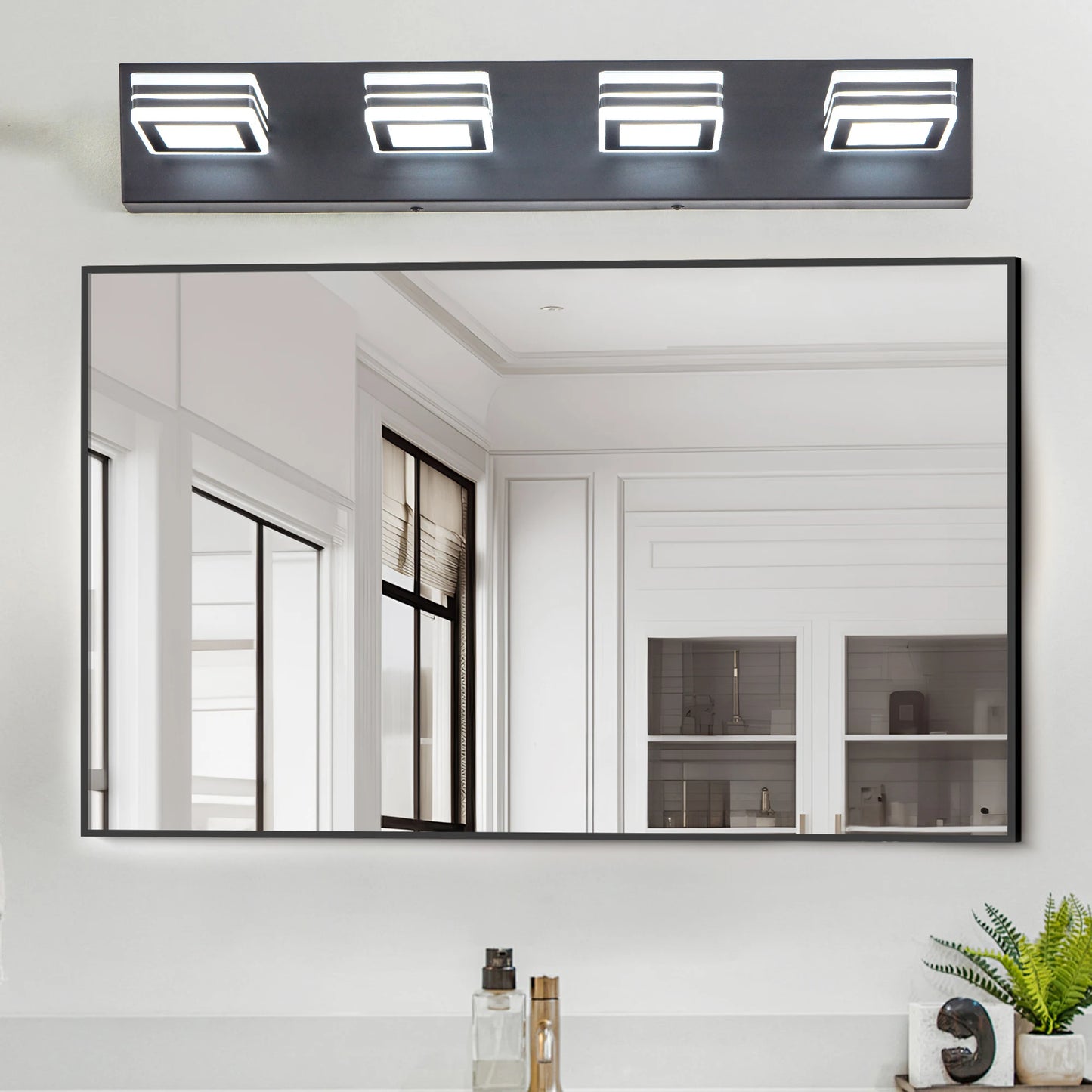 ARLGSITE LED Vanity Lights 4 Light Bathroom Over Mirror