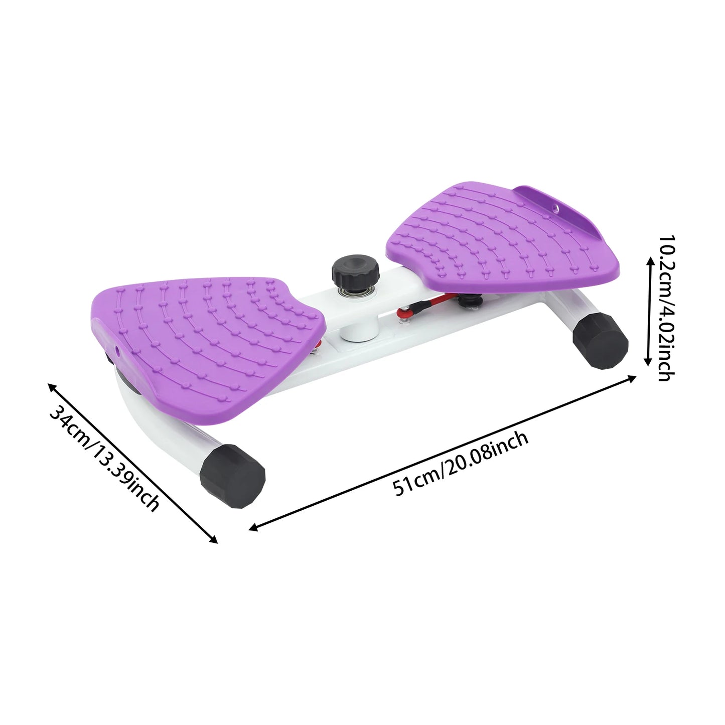 Unisex Waist Twisting Board With Double Grippy Pedals
