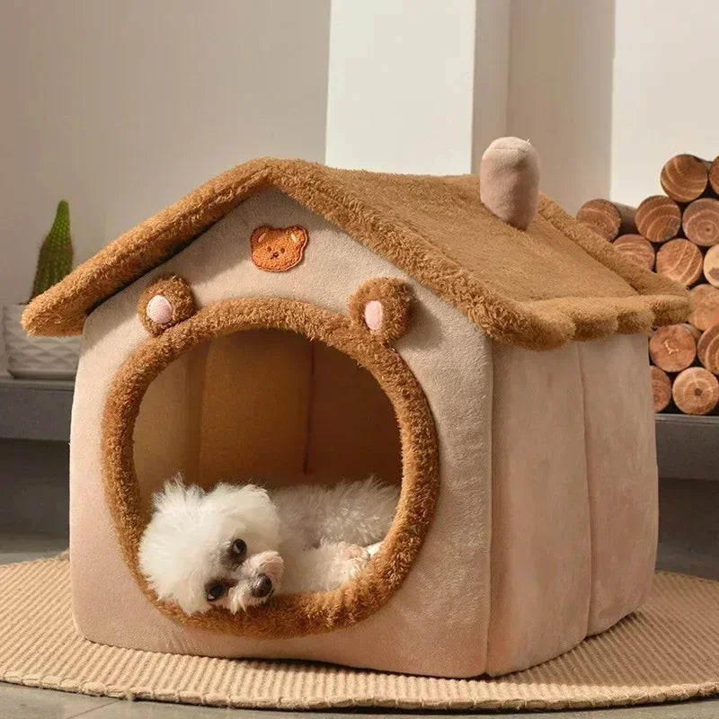 CN Tianjin Guangdong Cartoon House Pet Bed For Dogs Cats