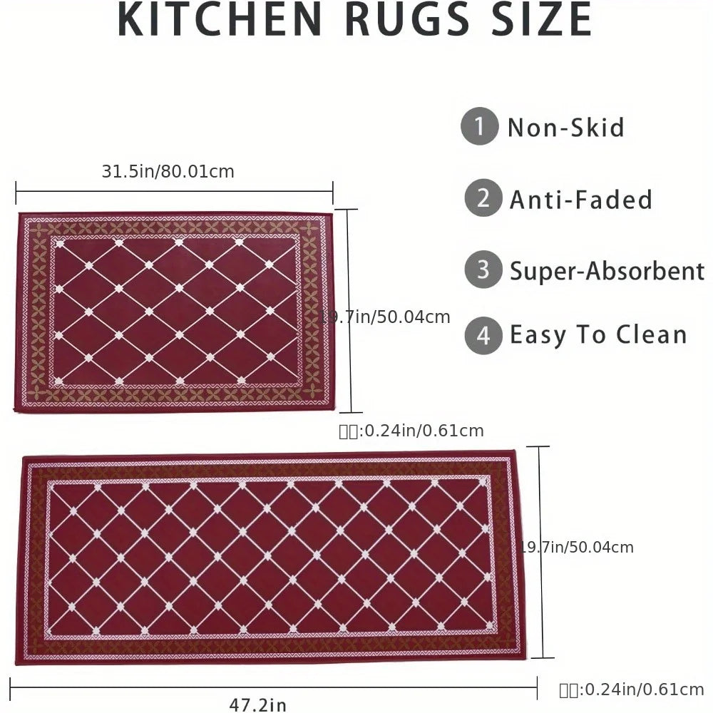 Guangdong Cushioned Non Slip Waterproof Kitchen Rugs Mats