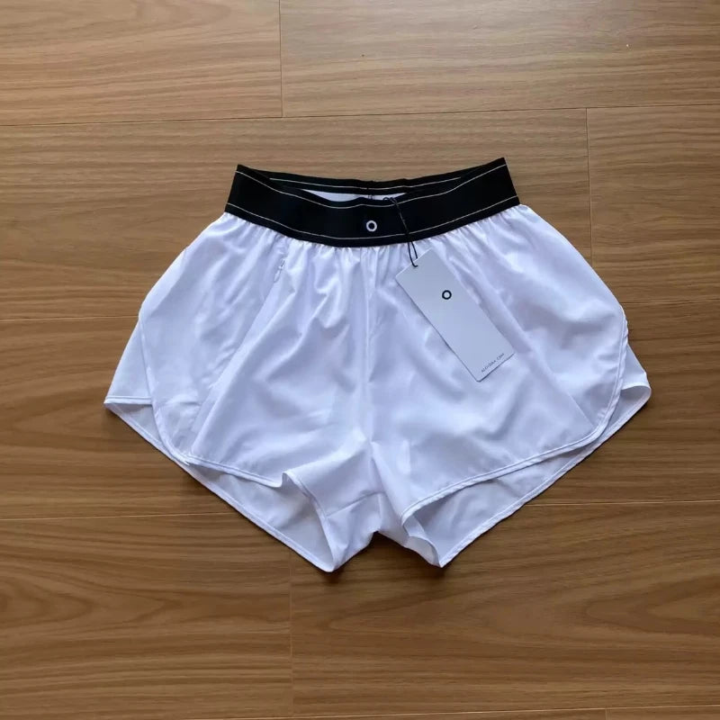 AL Yoga Shorts Women Summer Fitness Spandex Neon Elastic Running Workout Short Pants Ladies Gym Sport Shorts Fitness Sportwear