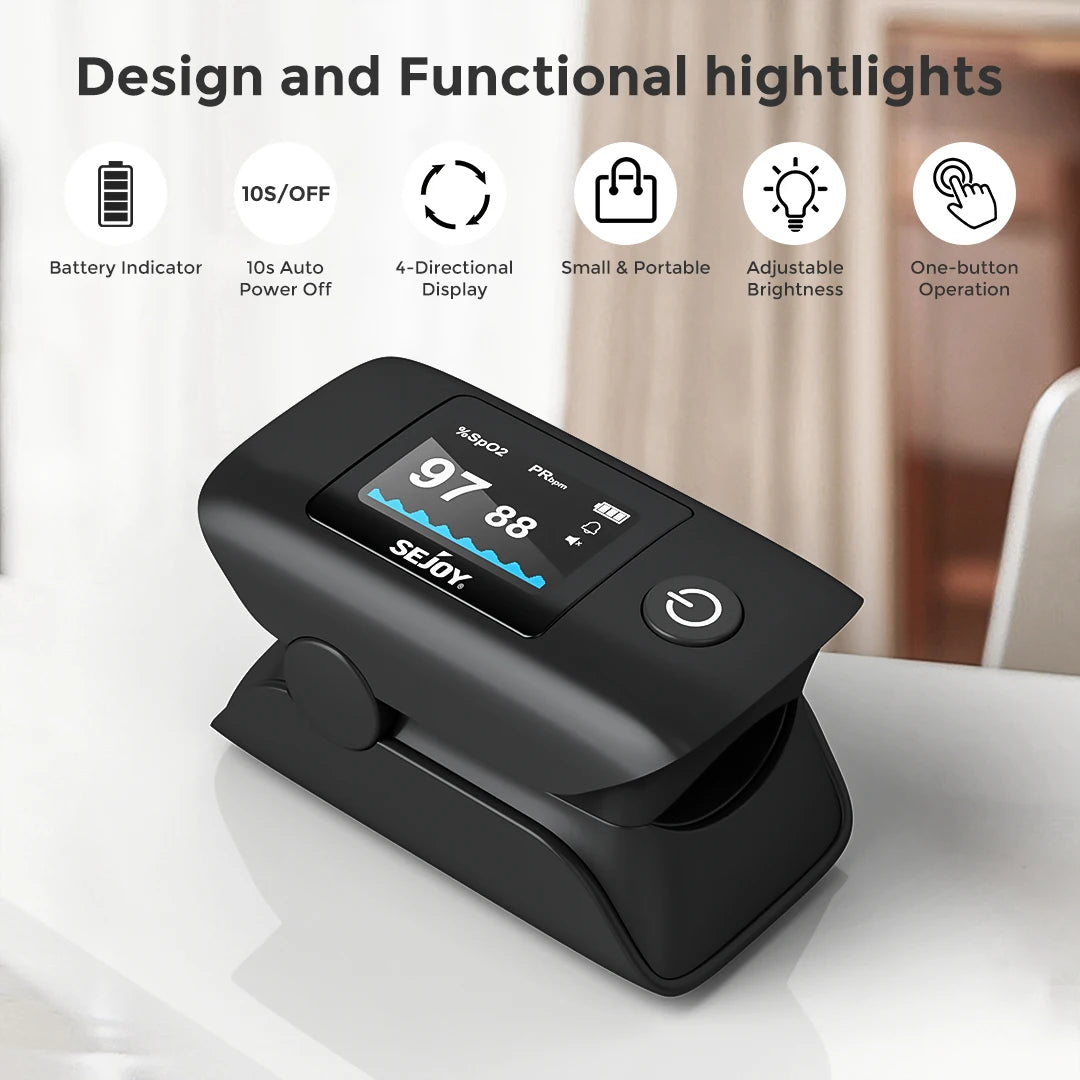 Sejoy Digital Wrist BP Monitor and Finger Pulse Oximeter