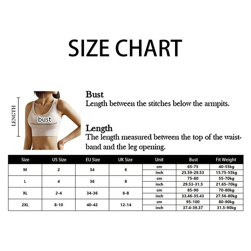 Women's Breathable Seamless Sports Bra Push Up Tank Top Gym Crop