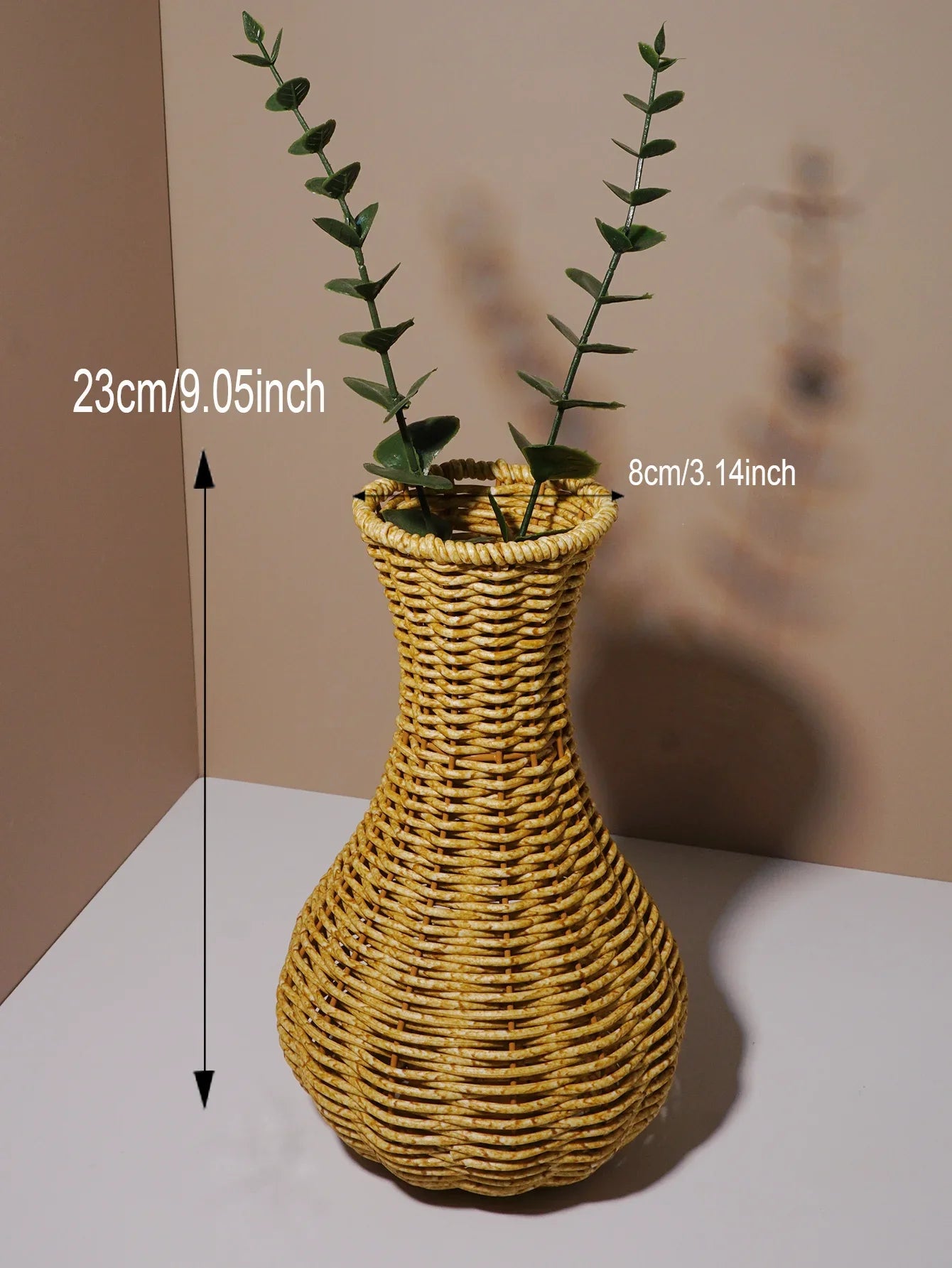 Function Japanese Handwoven Desktop Vase Arrangement Basket Zen Decor