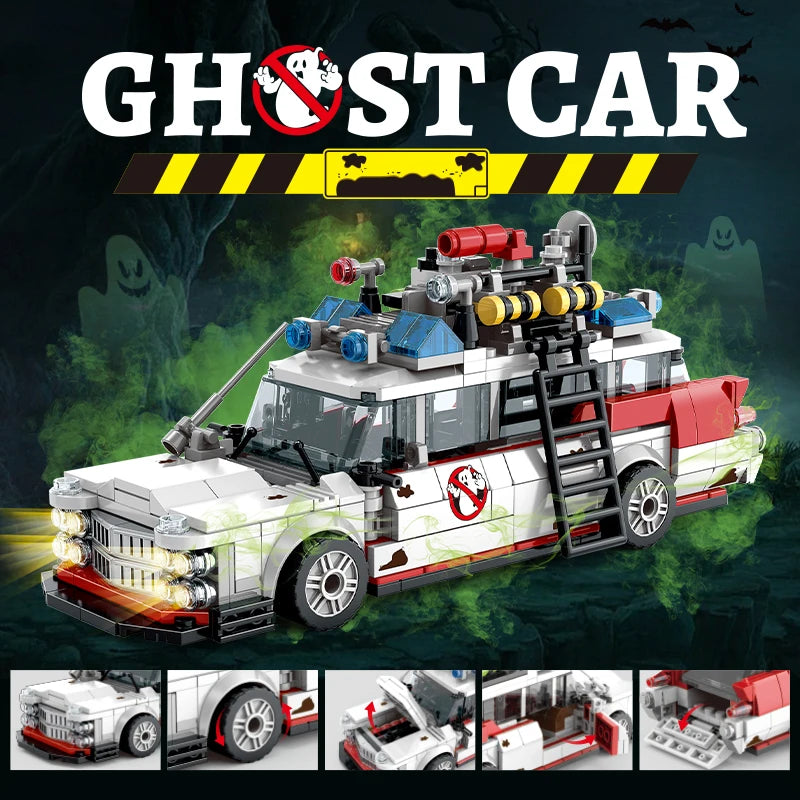 Hign-concerned Ghostbusters Ecto 1 Vehicle Building Blocks