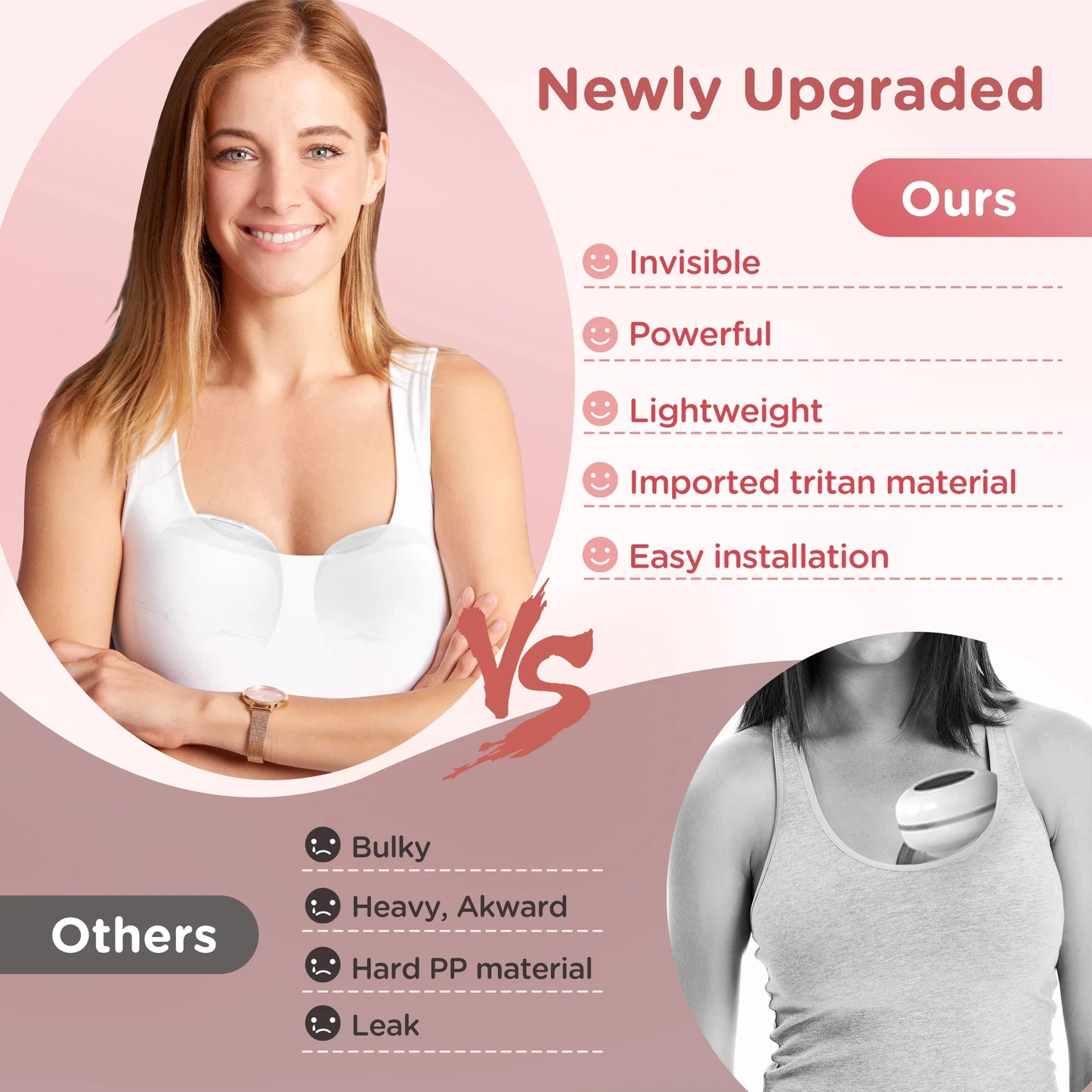 Jheppbay Wearable Hands-Free Breast Pump With LED Display