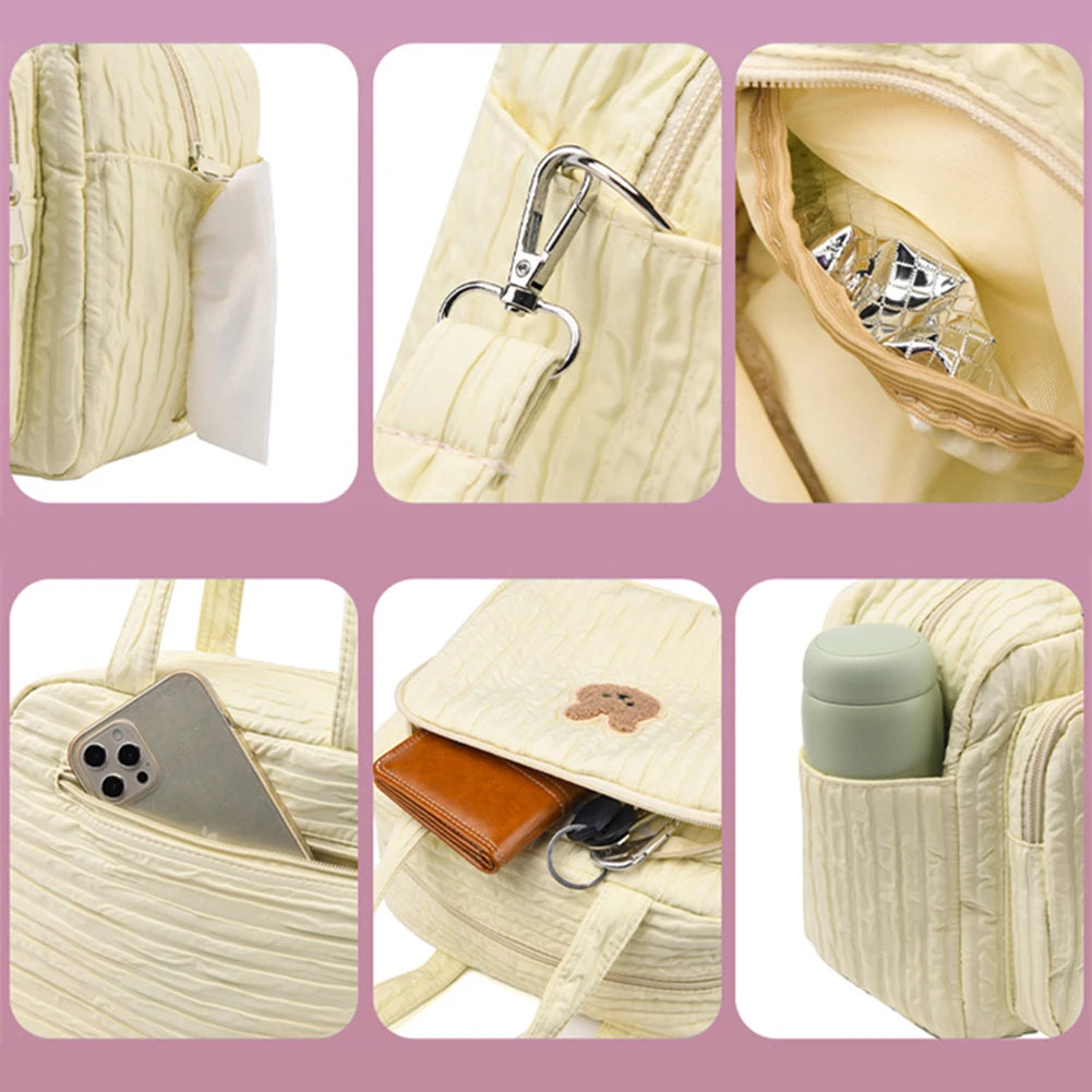 Cute Cartoon Diaper Bag For Moms Nylon Organizer Tote