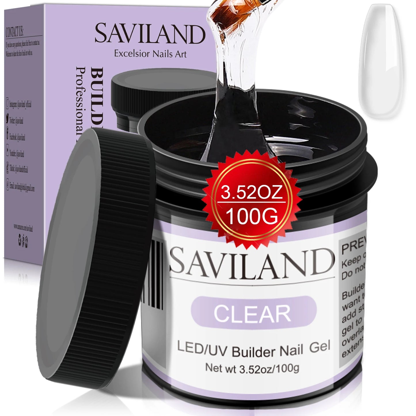 Saviland Builder Nail Gel for Nail Extensions