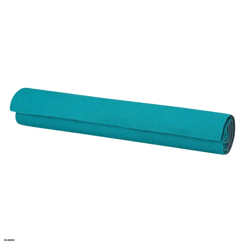 (2 pack) No-Slip Yoga/Pilates Mat Towel, Teal and Grey