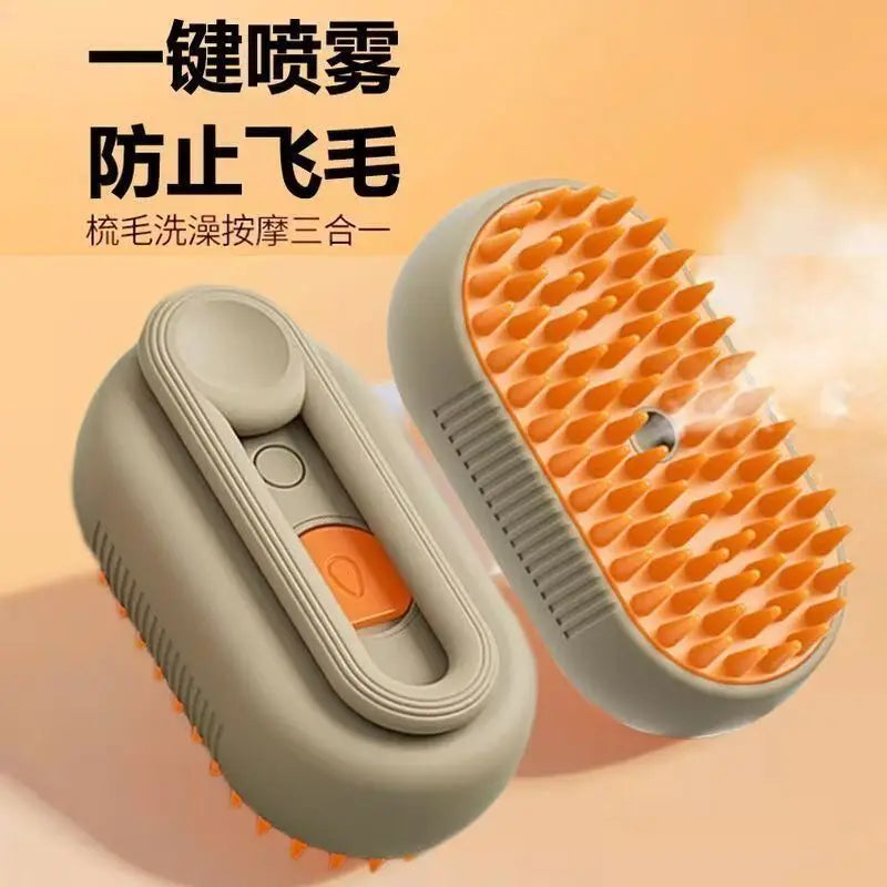 Hign-concerned Dog Cat Comb Self Cleaning Dematting Brush
