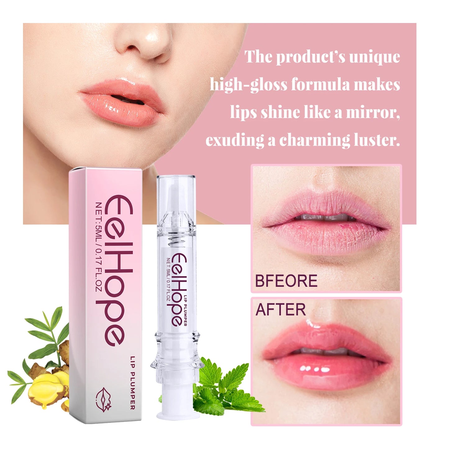 EELHOPE Moisturizing Lip Balm Anti Dryness Exfoliating Dead Skin Removal Lip Lines Cracked Fullness Lip Plump Serum Beauty Care