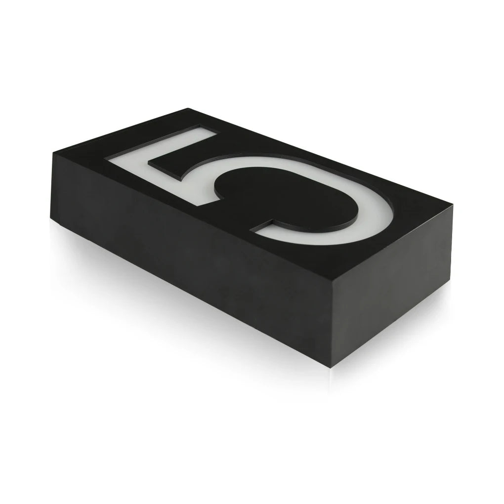 Seven Number Light Solar Wall Lamp Yard Plaque Lantern