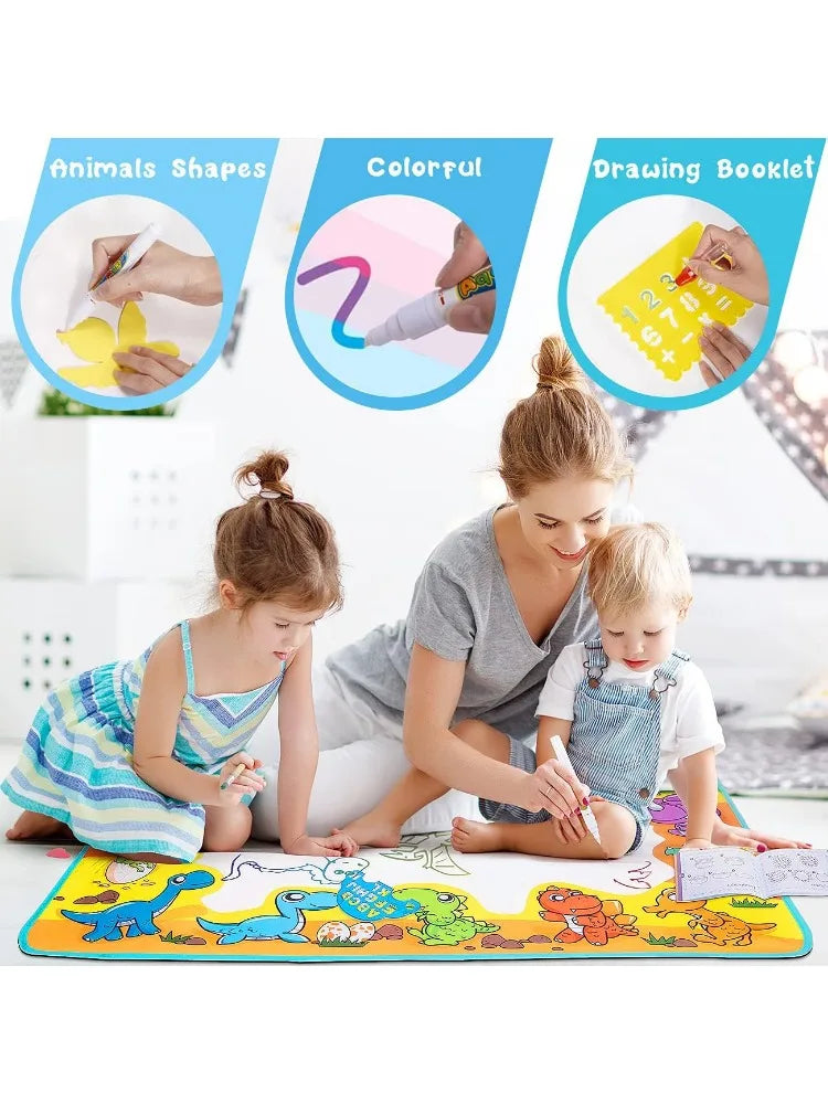 Hign Concerned Water Doodle Mat Dinosaur Drawing Pad Toy