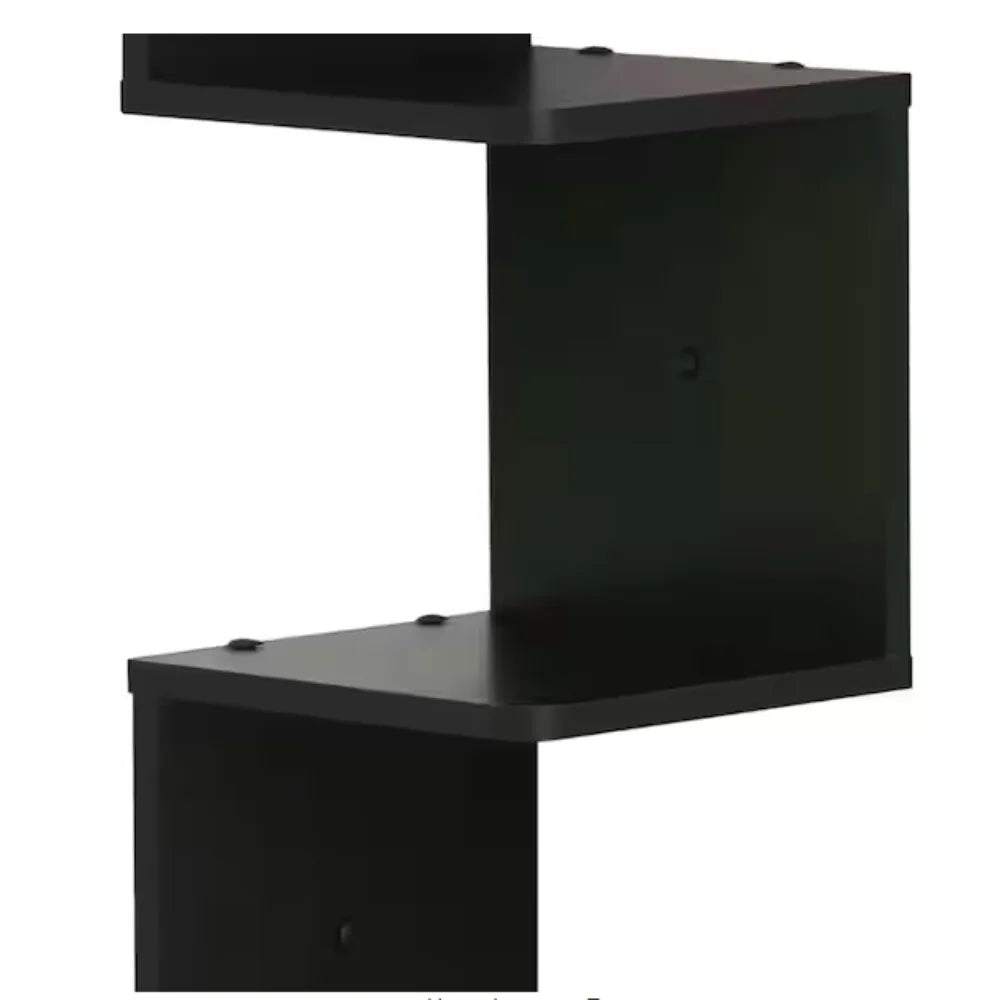 Hign Concerned 5 Tier Wall Mount Floating Corner Shelf