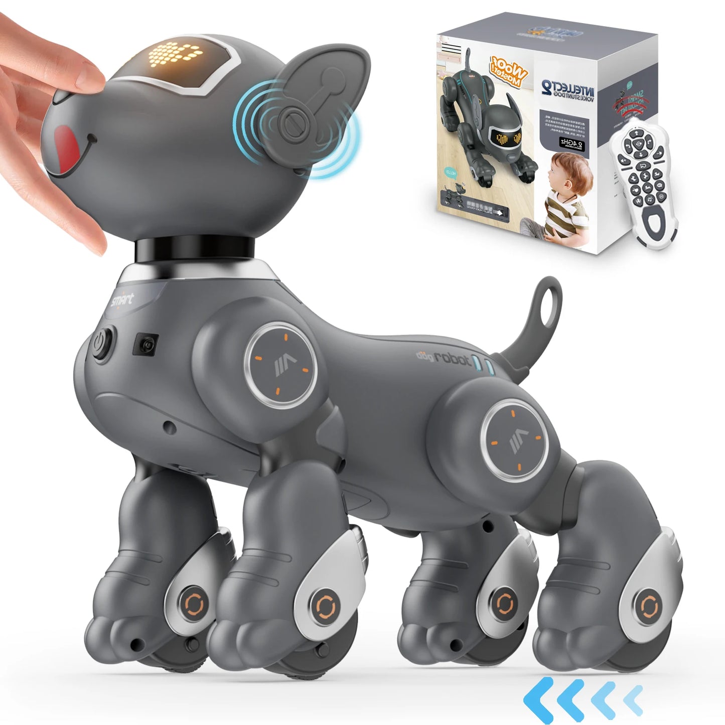 VATOS Robot Dog Toy Voice Remote Control Pet Puppy Kids