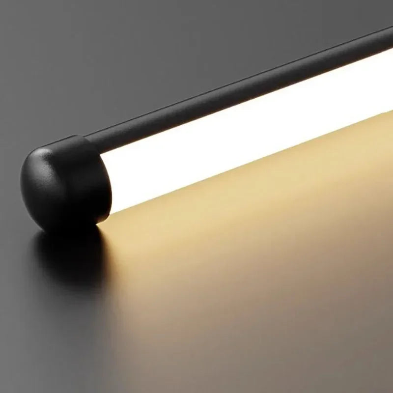 Modern Simple Linear Tube LED Wall Lamp Up Down Background Opposite Wall Light Bedside Foyer Corridor Gold  Black LED Sconce
