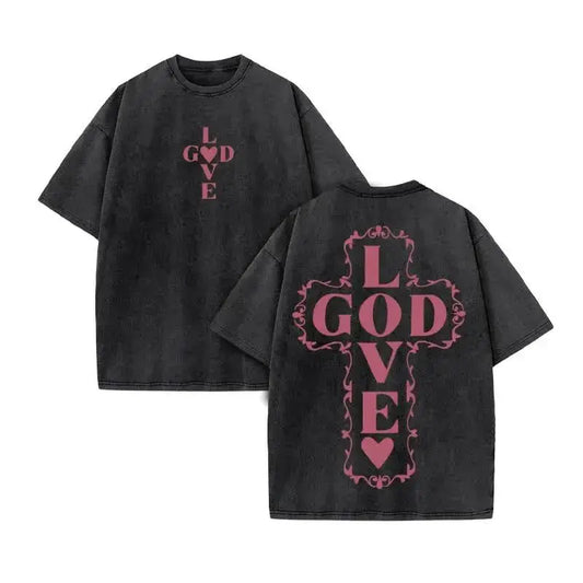 Closure Jesus Print T Shirt Men Women Short Sleeve Vintage Design