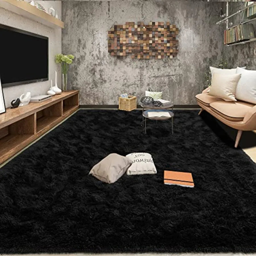 Hignconcerned Fluffy Shaggy Rug For Bedroom And Living Room