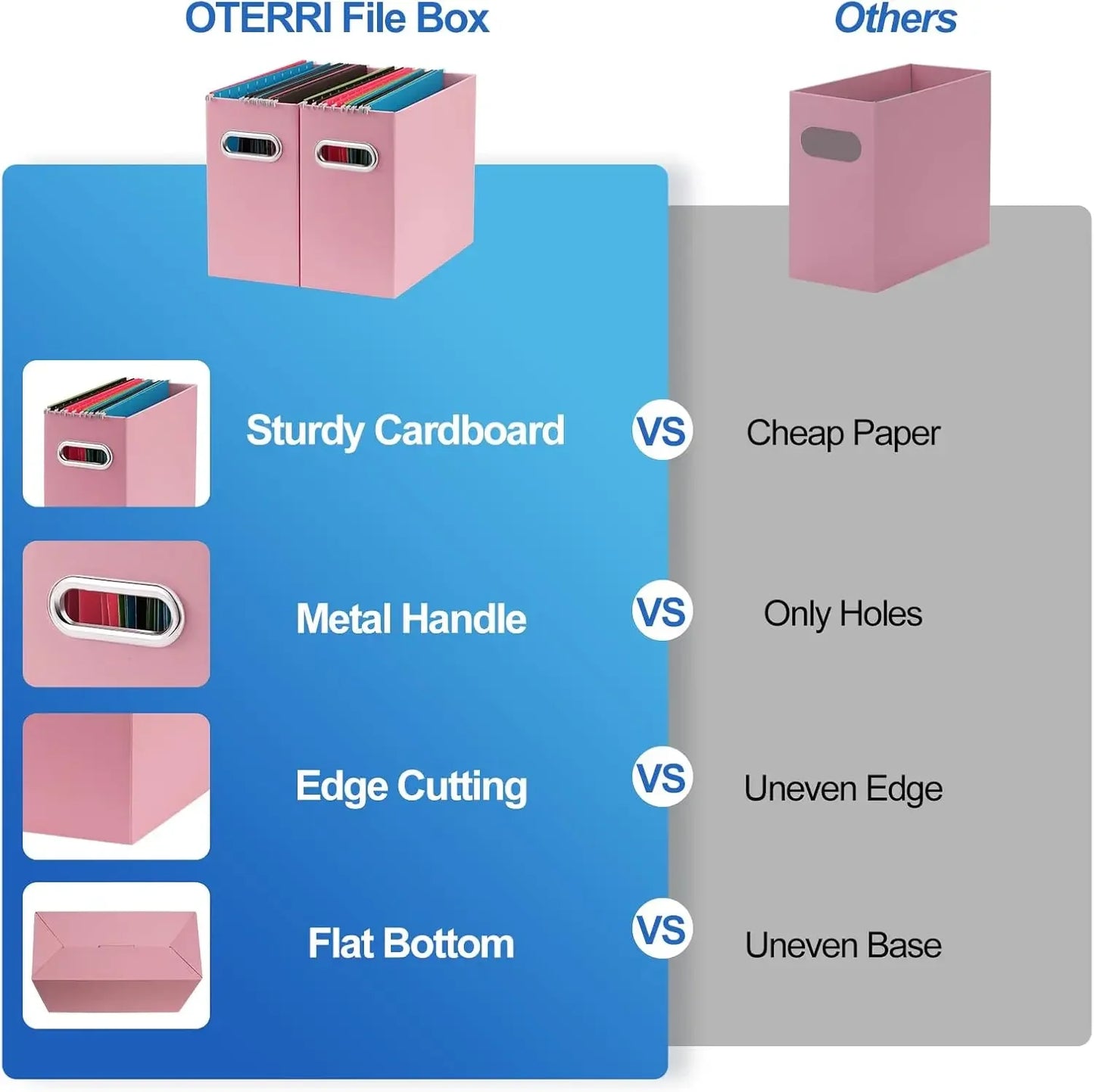 Hign Concerned One And Only File Organizer Box 2 Pack