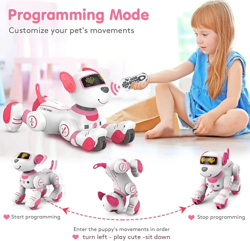 VATOS RC Robot Dog Toy Voice Command Programmable Smart