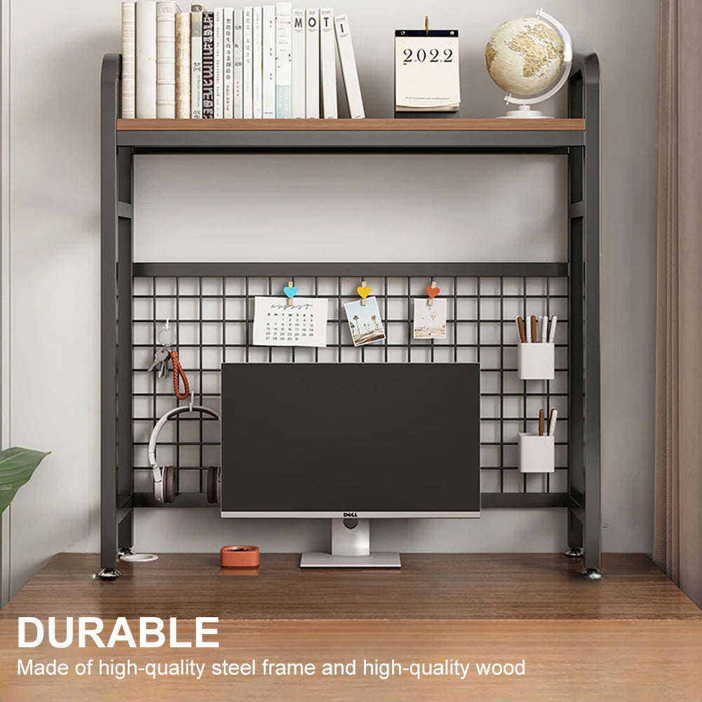 Shunmaii Grid Bookshelf Multilayer Wrought Iron Bookcase