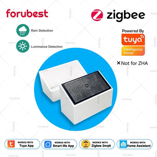 Forubest Zigbee Rain Sensor With Light Detector Smart Life