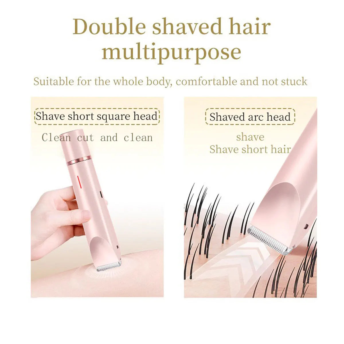 Dual Head Rechargeable Epilator For Women Wet And Dry Use