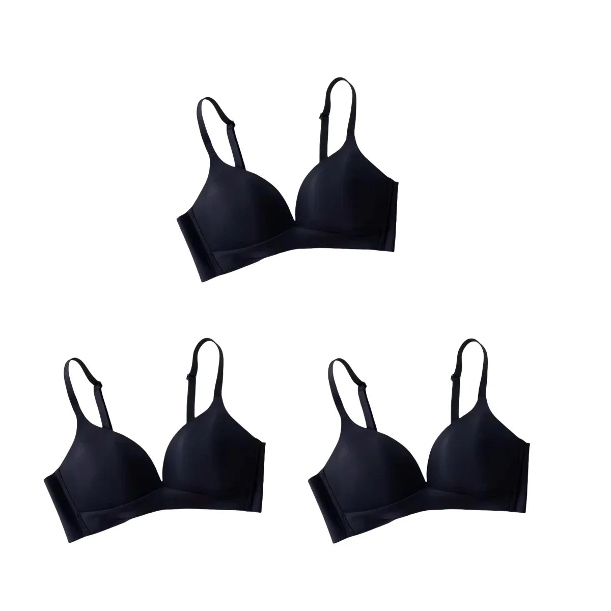 Fenlandwell Seamless Push Up Bras Three Quarter Cup Women Nonwire