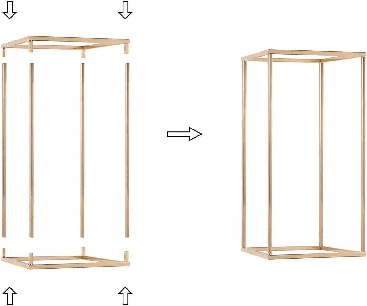 Hign-concerned Wedding Table Centerpiece Vase Set 5 Pieces