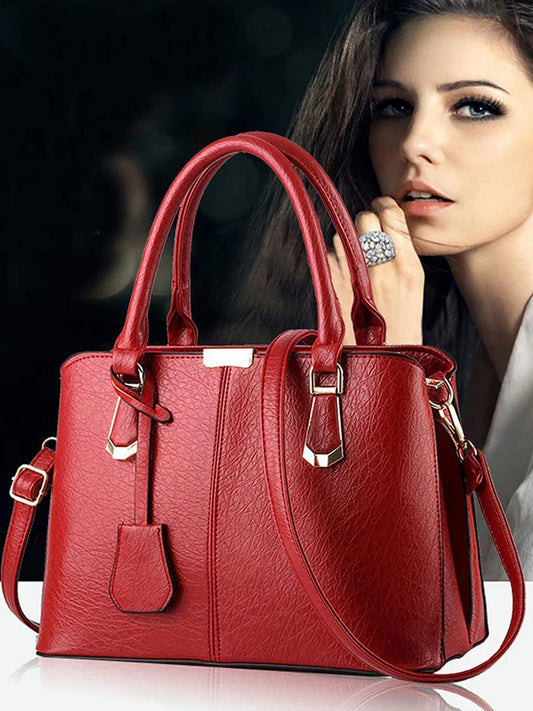 Pahajim PU Leather Handbag Satchel Tote For Women Everyday