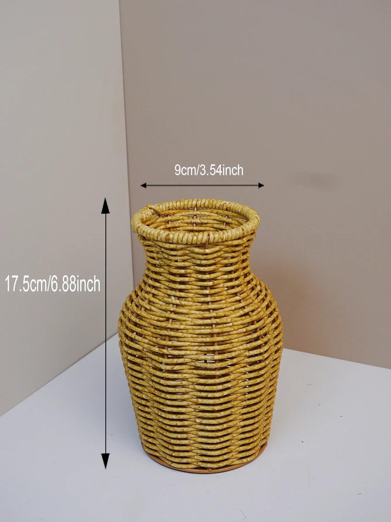 Function Japanese Handwoven Desktop Vase Arrangement Basket Zen Decor