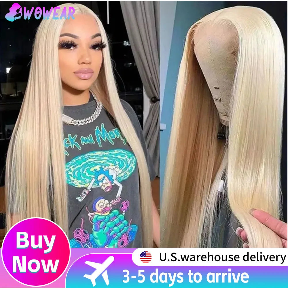 38 Inch 613 Honey Blonde Body Wave High Density 13x6 HD Lace Front Human Hair Wigs 13x4 HD Lace Frontal Wig for black women
