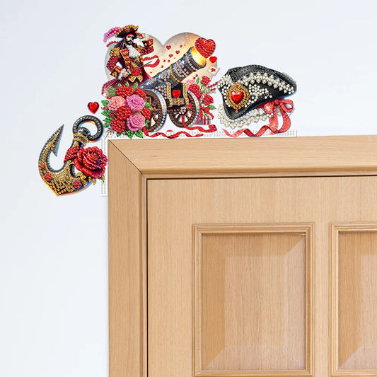 Alloet 2D Diamond Painting Ornaments Kit For Door Frame Decor Indoor Outdoor Wall