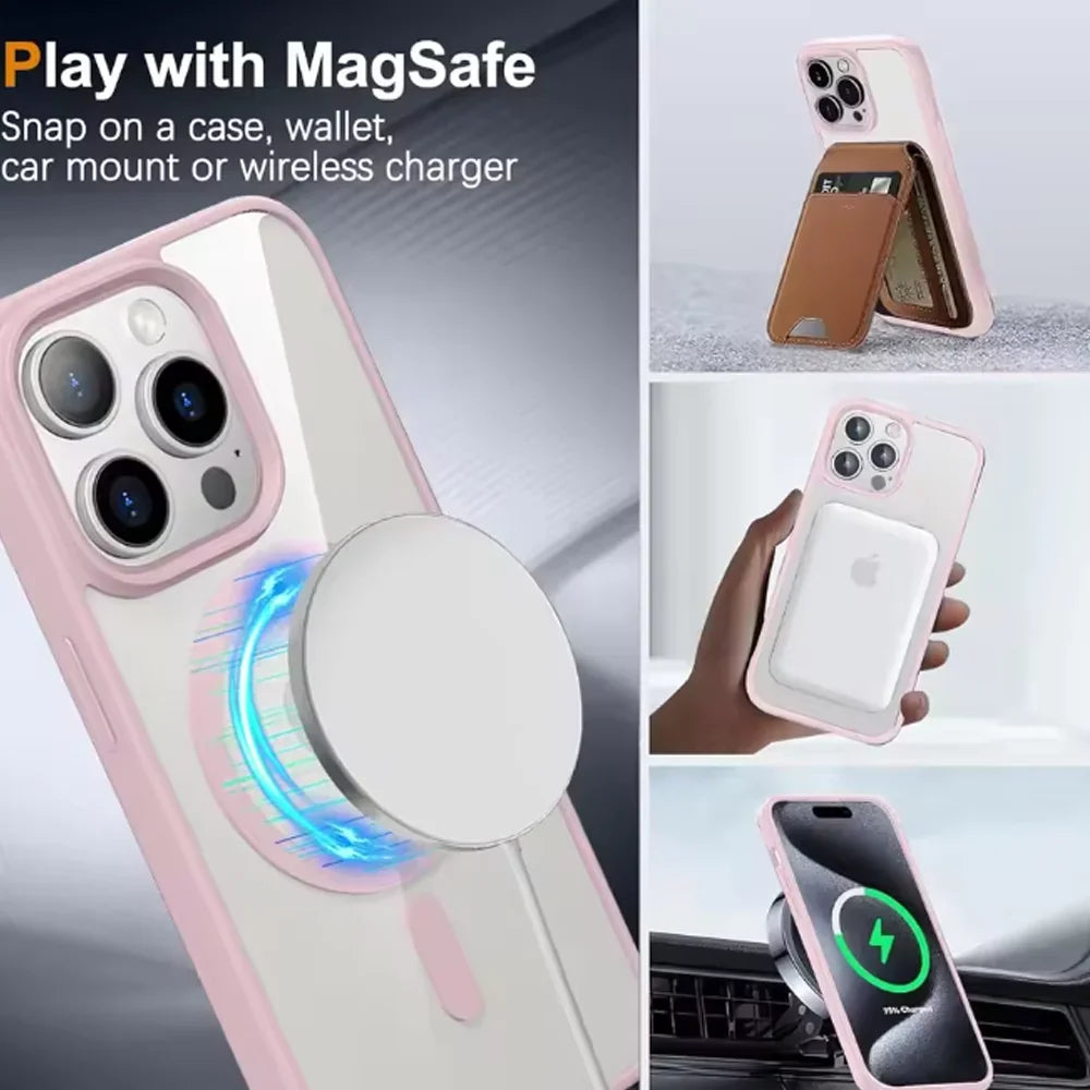 Plain MagSafe Case For IPhone Wireless Charging Slim