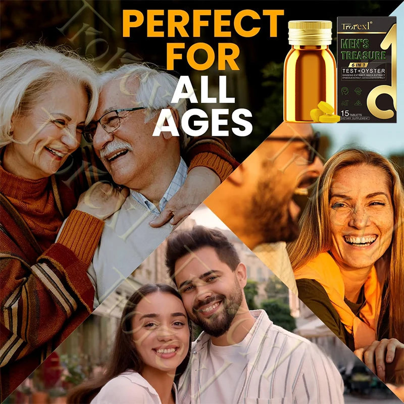 Oyster Maca Supplement for Men, Boosters Trt for Men, Promotes Intimacy Confidence , Male Health Formula 3rd Party Tested