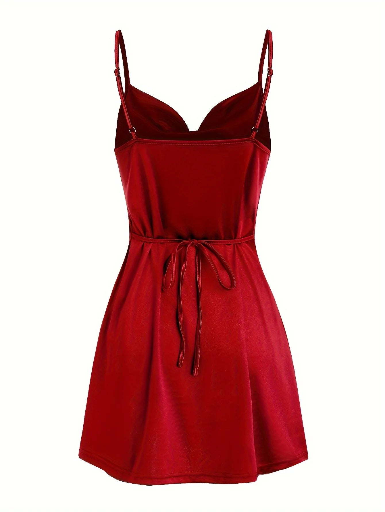 Lady Va Va Voom Satin Hip Suspender Dress For Women