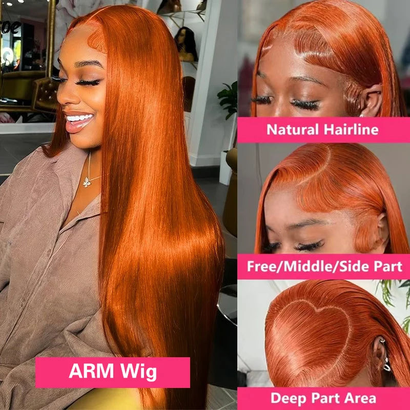 JYGeng Peruvian Human Hair Lace Front Wig With Baby Hair