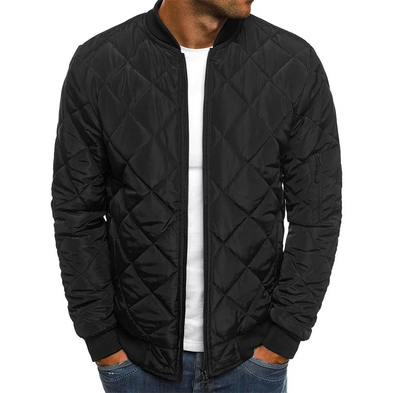 Men's Lightweight Mesh Jacket With Baseball Collar Casual