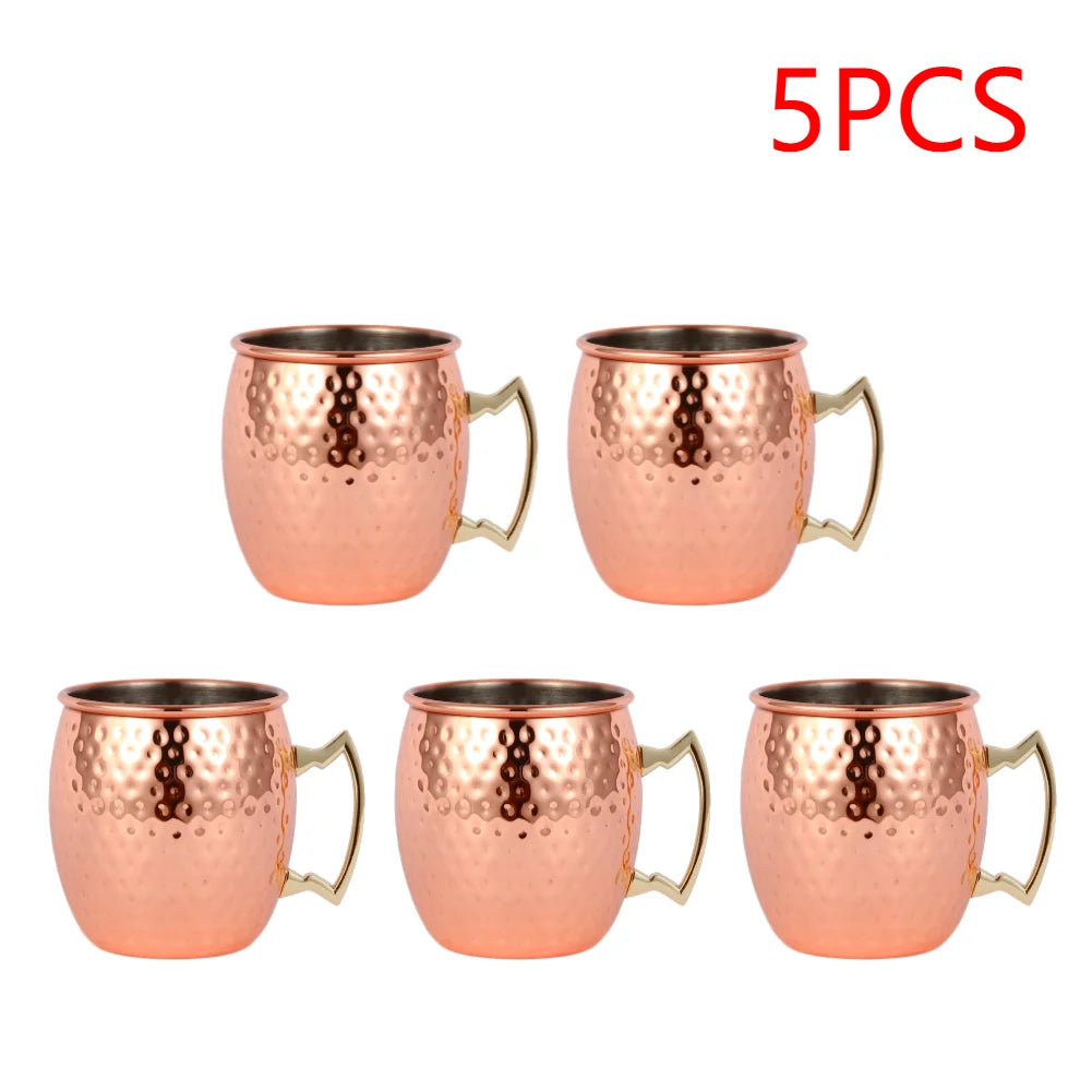 Drinkware Moscow Mule Copper Mug Stainless Steel Goblet