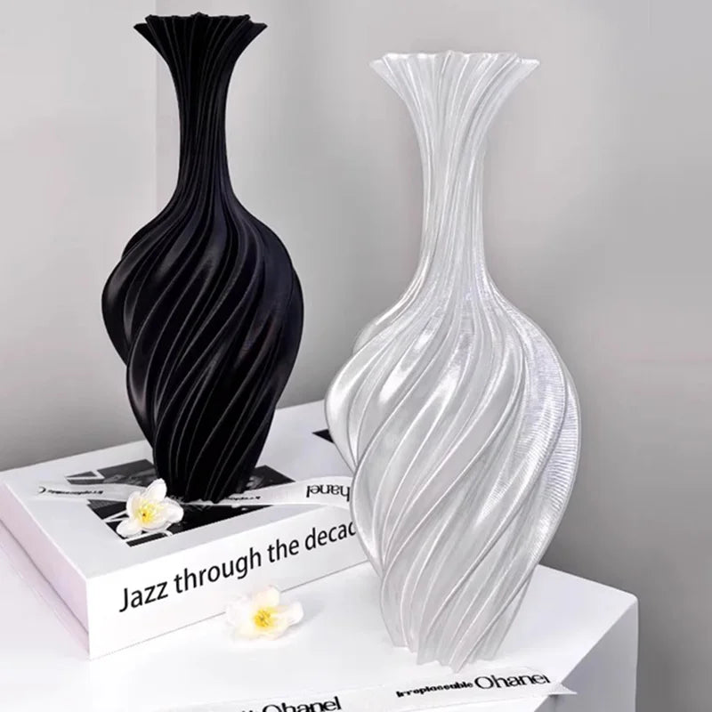 Function Modern Style Plastic Vase For Aesthetic Floral Arrangement