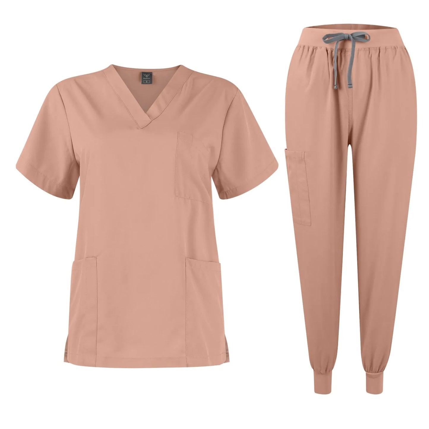 Eillysevens Women Quick Dry Nurse Uniform V Neck Set
