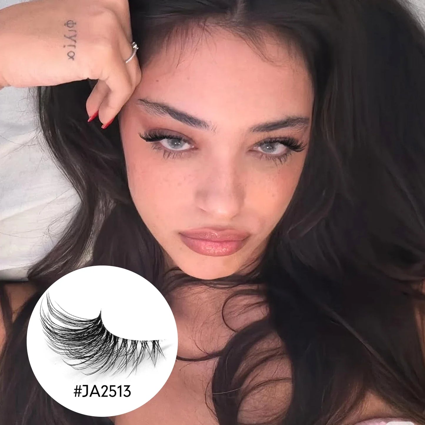 Two Boxs Half Eyelashes Natural Fluffy Cat Eye Lashes Soft Wispy Faux Mink Lashes Winged End Eye Elongated Eyelashes