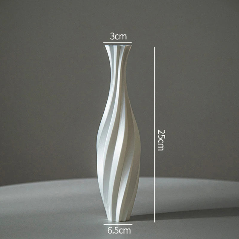 Function Modern Style Plastic Vase For Aesthetic Floral Arrangement