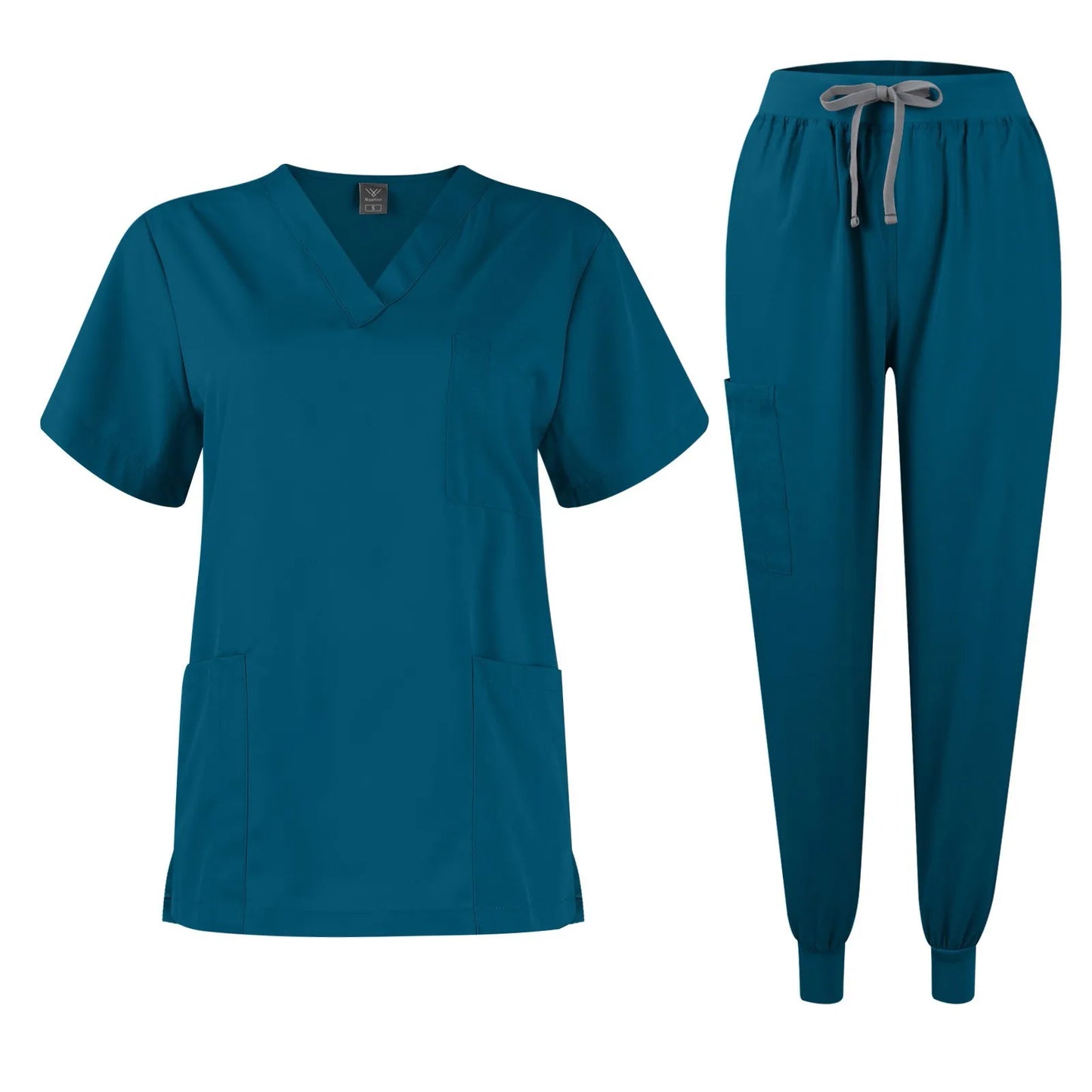 Eillysevens Women Quick Dry Nurse Uniform V Neck Set